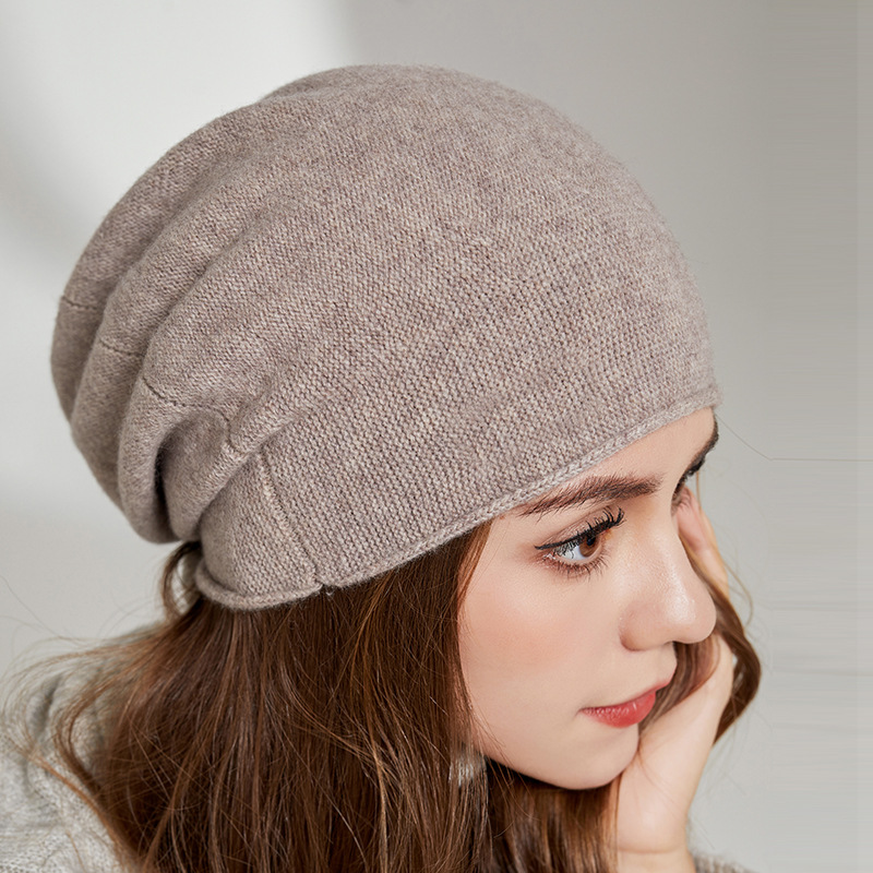 2021 가을/겨울 니트 양모 모자 여성 기본 따뜻한 모자 패션 한국어 경량 더미 더미 모자 사용자 정의 로고